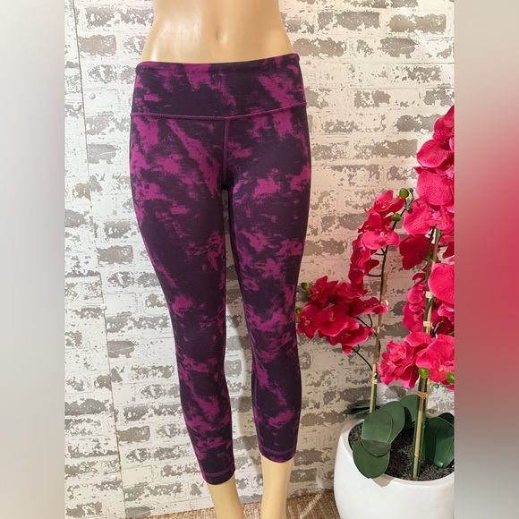 lululemon athletica Pants - lululemon athletica Purple and Pink Tie-Dye Leggings